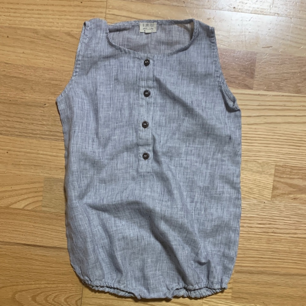 Navy/Gray The Simple Folk Freedom Romper EUC 5/6